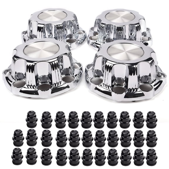 PIT66 Wheel Bearing Hub Center Cap Fit For Silverado Avalanche Sierra 1500 2500 Chrome