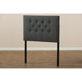 thumbnail image 5 of Baxton Studio Windsor Modern and Contemporary Dark Grey Fabric Twin Size Headboard,Wholesale Interiors, 5 of 7