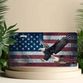 thumbnail image 6 of 1 Pcs 2D Flat License Plate Covers & Frames, American Eagle For Decorative Front, Waterproof For Decoration Aluminum License Plate Covers & Frames Cover For Men Women, 12" X 6", 6 of 7