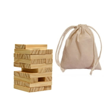 WE Games Wood Block Party Game That Tumbles when you play - Short Stack