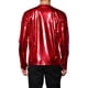 thumbnail image 3 of Camisetas de hombre INSPIRE CHIC de cuello redondo de manga larga brillante 2XL rojas, 3 of 7