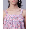 thumbnail image 5 of Moomaya Printed Sleeveless Tops For Women, Square Neck Strap Shoulder Summer Tank Tops, 5 of 9