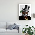 thumbnail image 3 of Trademark Fine Art 'Steampunk Cat Top Hat And Red Glasses' Canvas Art by Fab Funky, 3 of 3