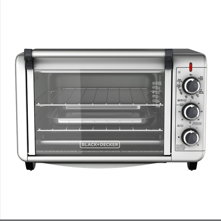 Black+decker To3000g 6-Slice Convection Countertop Toaster Oven - Silver