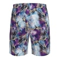 thumbnail image 6 of Naloa Purple Marble Texture Men's Beach Shorts, Surfing shorts, Swim trunks, Quick Dry Swim Trunks for Surfing Beach Fun - Medium, 6 of 9