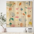 thumbnail image 2 of Designart 'Joy Geometric Simple' Mid-Century Modern Print on Natural Pine Wood, 2 of 3