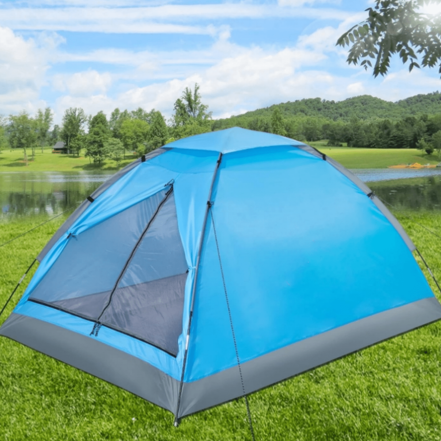 Camping Tent with Removable Rain Fly, Easy Setup Outdoor Tents Water Resistant Lightweight Portable for Family Backpacking Camping Hiking Traveling