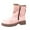 Pink, variant on Thermal Winter Boots for Women Warm Furry Lined Mid Calf Boots Waterproof Snow Shoes Non Slip Sole Outdoor Hiking Booties Comfortable Pink
