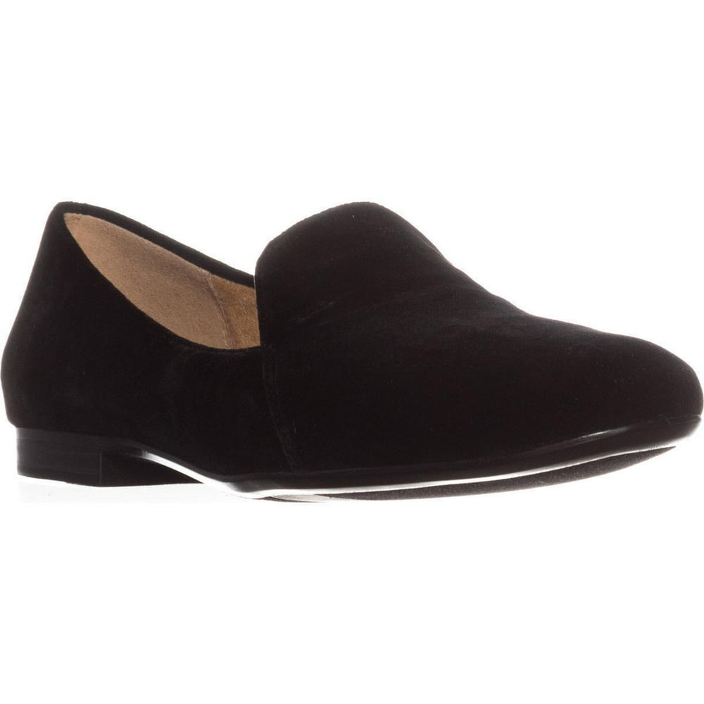 black velvet slip ons