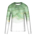 thumbnail image 4 of TIMIFIS T-Shirt pour Homme Classique Incontournable Chemises pour Hommes Hauts Décontractés Col Rond Chandail à Enfiler Manches Longues T-Shirt Hauts Été Vêtements Confortables Chemise à Imprimé Graphique Vintage-Greenfall, 4 of 5