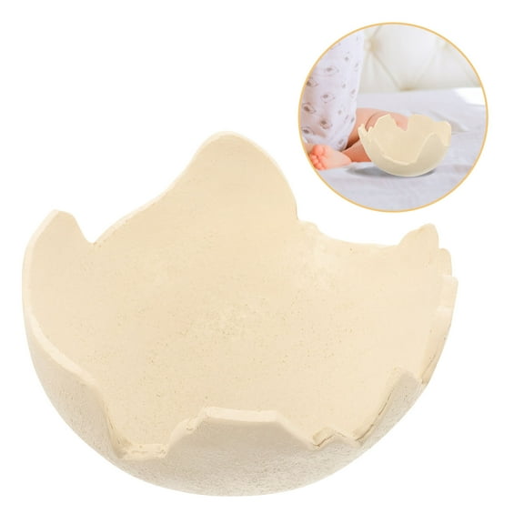 WRITWAA White Resin Oval Newborn Photography Prop for Infant Photo Studio Accessories