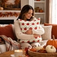 thumbnail image 5 of Antqov Fall Pillow Covers, 18x18" Patchwork Pumpkin Throw Pillow Covers Soft Vintage Thanksgiving Pillowcase for Sofa Bed Living Room Home Decor, 5 of 7