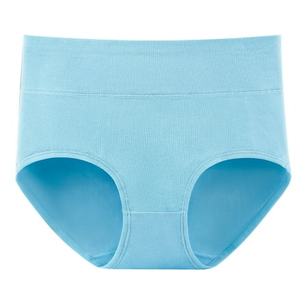 Annhoo Seamless Underwear for Women Plus Size No Show High Waisted Cotton Panties Ladies Butt Lifting Briefs