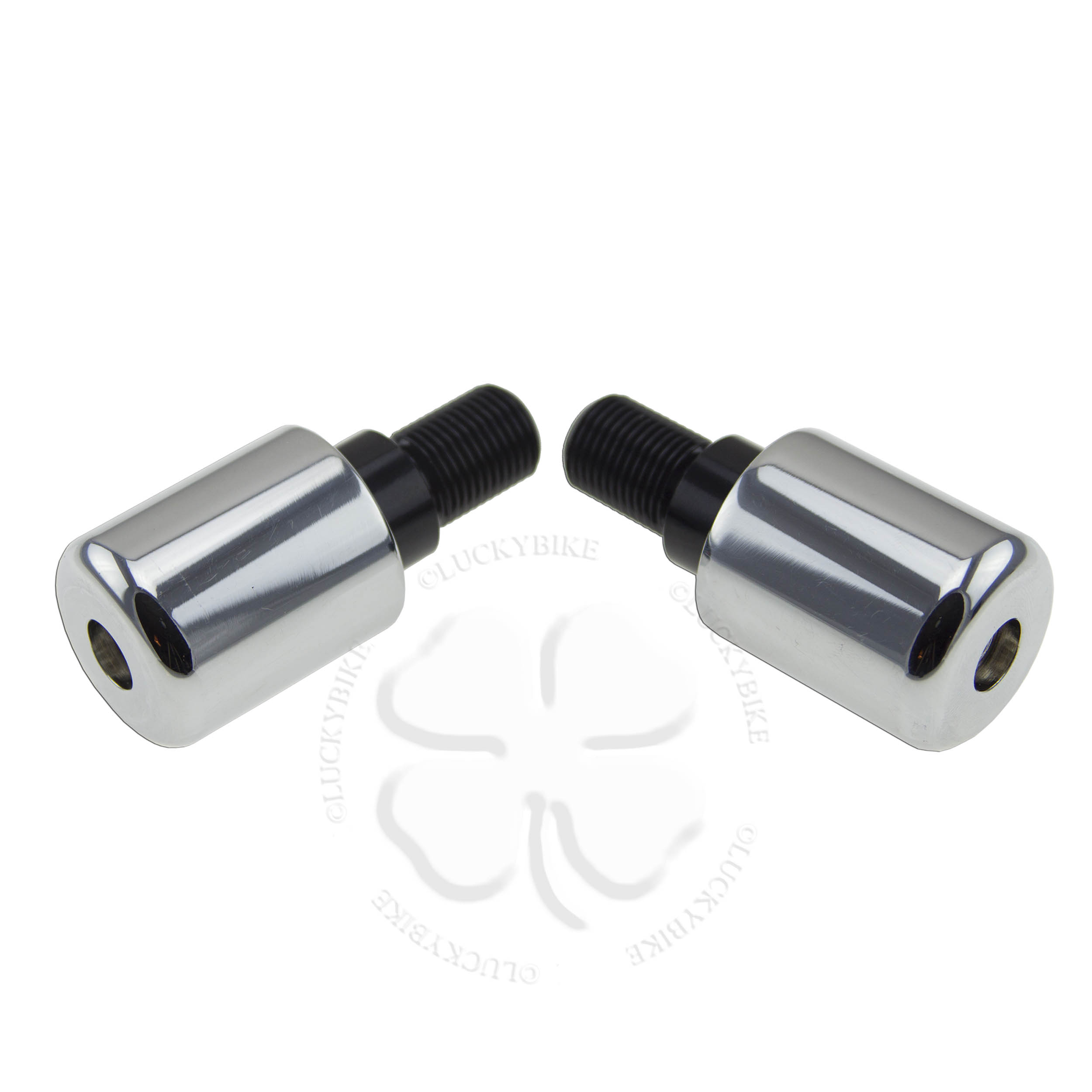Chrome Yamaha Heavy Weighted Bar Ends 16mm Anti Vibration 22mm