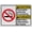 Warning Sign 1, variant on Weatherproof Horizontal ANSI Hazardous Gas Gas Lines Sign (Compressed gas Flammable content under pressure Handle with care) 8 in" x 12 in" UV Resistant Indoor Outdoor Plastic Safety Warning SIgn