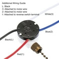 thumbnail image 4 of Uxcell Ceiling Fan Switch 3 Speed 4 Wire ZE208S E89885 Pull Chain Switch Light Switch Replacement, Bronze Chain 1 Set, 4 of 6