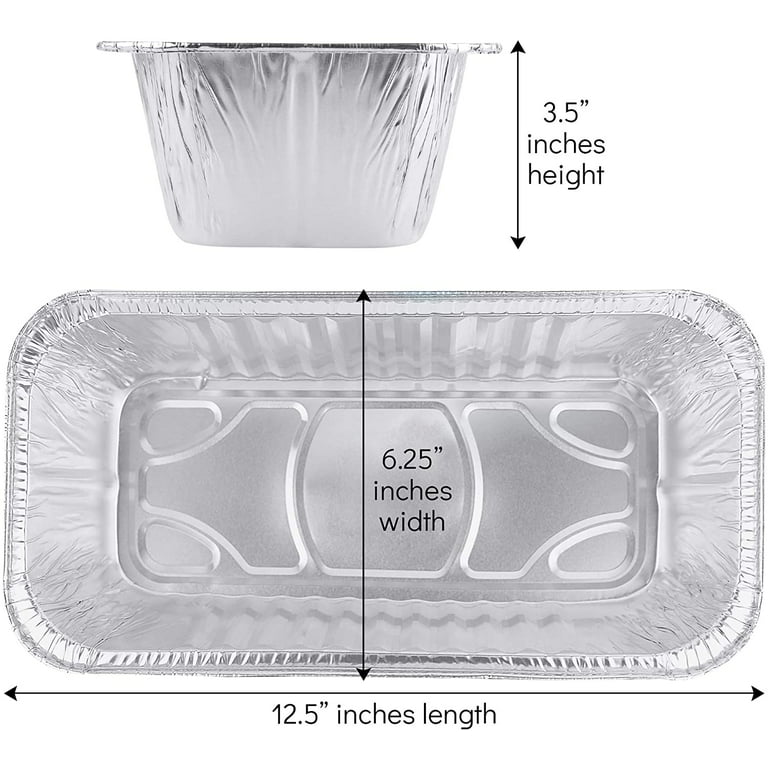 3 lb. Disposable Aluminum Loaf Pan - Case of 350 - #5300NL