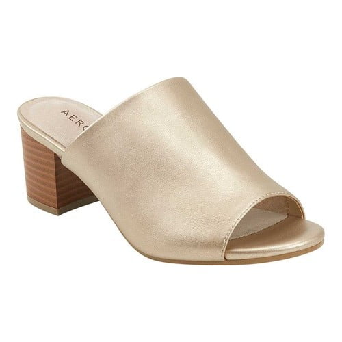 Aerosoles - Women's Aerosoles Mid Level Block Heel Slide - Walmart.com - Walmart.com