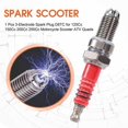 thumbnail image 5 of 10 Pcs 3-electrode Spark Plug D8tc For 125cc 150cc 200cc 250cc Motorcycle Scooter Atv Quads, 5 of 5