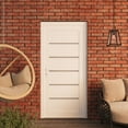 thumbnail image 3 of Front Exterior Prehung Metal-Plastic Door | Manux 8415 White Silk | Side Sidelite Transom | Office Commercial and Residential Doors Entrance Patio Garage 50 x 80 (W36+14x80) Right-hand, 3 of 6