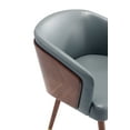 thumbnail image 5 of Reeva Dining Chair with Solid Wood Legs in Walnut and Graphite Gray, 5 of 11