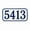 Classic-04, variant on House Address Sign - Aluminum House Address Plaque, Personalized Door Number Sign for Indoor,Outdoor, Office