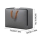 thumbnail image 3 of Large Reusable Storage Bags With Strong Handles & Zippers, Heavy Duty Washable Moving Bag, Closet, Underbed Organizer For Bedding, Blanket, 3 of 9