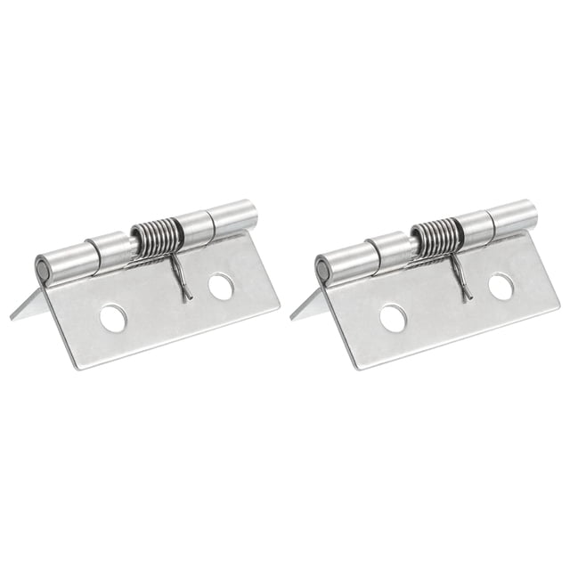 2Pcs Bisagras de Puerta de Cierre Automático, 3.5" Bisagra de Resorte de Acero Inoxidable 304, Interior