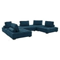 thumbnail image 2 of Modway Saunter Tufted Fabric Fabric 5-Piece Sectional Sofa in Azure, 2 of 9