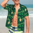 thumbnail image 5 of Picia St Patrick's Day9 Gentle Cotton Regular Fit Short Sleeve Casual Hawaiian Shirt for Men-Small, 5 of 9