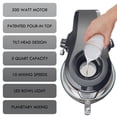 thumbnail image 4 of Kenmore Elite Ovation 5 Qt Stand Mixer, 500 Watt 10-Speed Motor, Revolutionary Pour-In Top, Tilt Head, Beater, Whisk, Dough Hook, Planetary Mixing, 360-Degree Splash Guard, Glass Bowl with Lid, Gray, 4 of 10