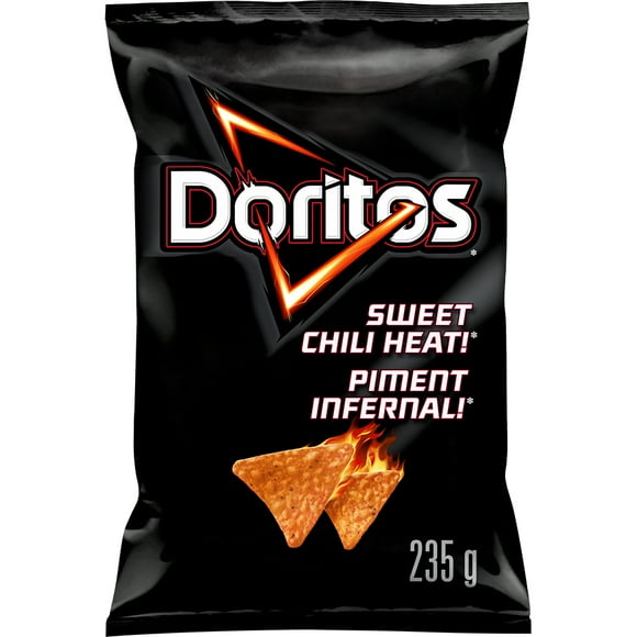 Doritos Sweet Chili Heat! flavoured Tortilla Chips, 235 g.