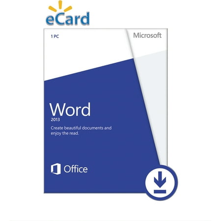 Microsoft Word 2013 Non-Commercial (Email Delivery)