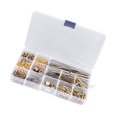 thumbnail image 1 of Electric Guitar Screw Kit Metal Luthier Tools Strap Buckle Set With  And Storage Box For Guitars Repair, 1 of 8