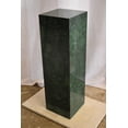 thumbnail image 6 of Pedestal For Artwork, Modern Dark Green and Black Marble Stone 12" x 12" x 39"H, 6 of 9
