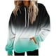 thumbnail image 2 of HongQid Fuzzy Hoodies for Women Pullover Sport Hoodie Cozy Oversized Pockets Hooded Sweatshirt Athletic Fleece Hoodies, 2 of 5