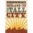 thumbnail image 4 of Midland, Texas, Skyline and Sunburst Screenprint Style (19x27 inches, Premium 500 Piece Jigsaw Puzzle for Adults and Family, Made in USA), 4 of 4