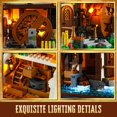 thumbnail image 3 of Juego de ladrillos de construcción FUNWHOLE, molino de agua medieval con LED, 1278 unidades, 3 of 6