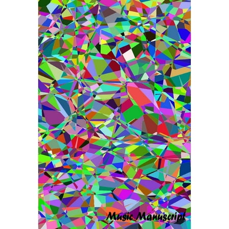 Blank Music Sheet Notebook Music Manuscript Paper: Mosaic Art Colorful Book, Blank Sheet Music Book, Guitar Tab, Musicians Lyrics Notebook, Music Manuscript Paper, Staff Paper, Song Writing Journal, Lined/Ruled Paper, Songwriti ()