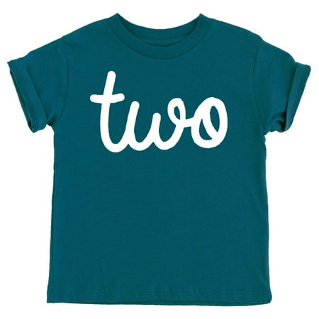 

Olive Loves Apple Girls 2nd Birthday Two Shirt for Toddler Girls Second Birthday Outfit Oceanside Shirt 2T