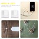 thumbnail image 4 of Abrazaderas adhesivas para cables, organizador de cables, de plástico blanco, autoadhesivas, 240 unidades, 4 of 6