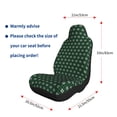 thumbnail image 3 of Uemuo Green Buffalo Plaid Merry Christmas Pattern Car Seat Covers for Front Seats Waterproof Seat Covers for Cars, Universal Auto Front Seats Protector Fits for Car-, 3 of 6