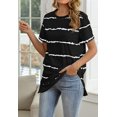 thumbnail image 2 of Camisetas de manga corta con cuello redondo de verano para mujer Camisetas casuales sueltas Zhivalor WRHS-185-2, 2 of 4