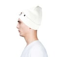 thumbnail image 5 of Dalix Embroidered Christmas Ghost Beanie in White, 5 of 5