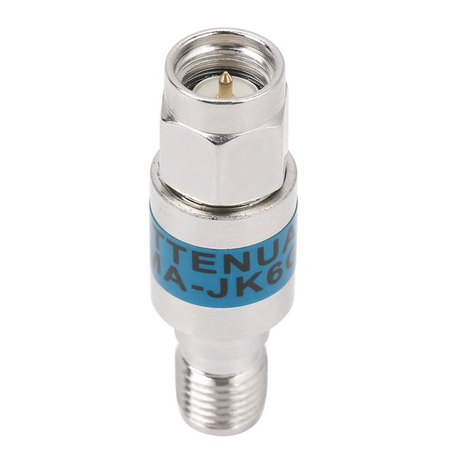 Atenuadores Coaxiales RF SMA-JK Macho A Hembra 3 Piezas, 2 W, 6 GHz 50 Ohm 1-30 DB Para Conector, aleación De , Rendimiento Estable, Larga Vida útil Con Material De aleación