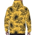 thumbnail image 5 of Hoodies for Men - Autumn Sunflower Long Sleeve Comfrt Men'S Fashion Hoodies & Sweatshirts, Sweatshirts for Men Hoodies Pullover Clothing Clothes with Pouch, 5 of 7