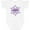 AA-White, variant on I Love My Grandma Alzheimer's Awareness with Purple Hearts Boys or Girls Baby Bodysuit