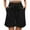 Black-06, variant on REALiKUN Bermuda Shorts for Women Tied Shorts with Pockets Elastic Waist Casual Summer Solid Color