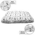 thumbnail image 3 of Compass Pet Bed, Classical Windrose and Helms Monochrome Pattern Marine Navigation Sailing Theme, Resistant Pad for Dogs and Cats Cushion with Removable Cover, 24" x 39", Black White, by Ambesonne, 3 of 4