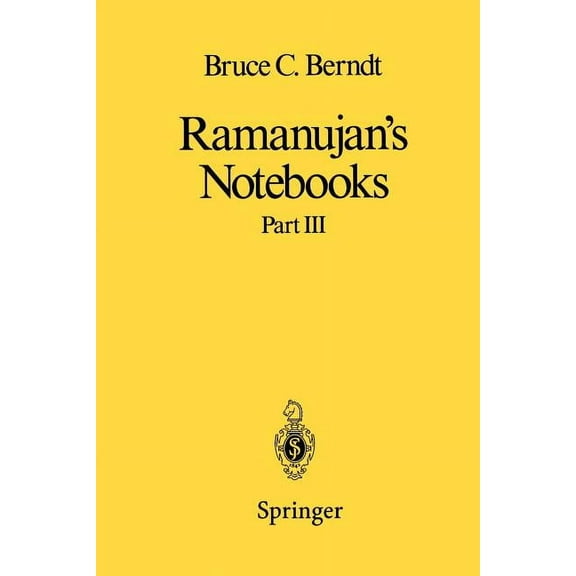 Ramanujan's Notebooks: Part III, (Paperback)
